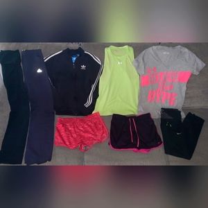 UNDER ARMOUR, NIKE & ADIDAS WOMENS LOT ALL SIZE SMALL